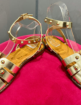 Stud sandals - gold